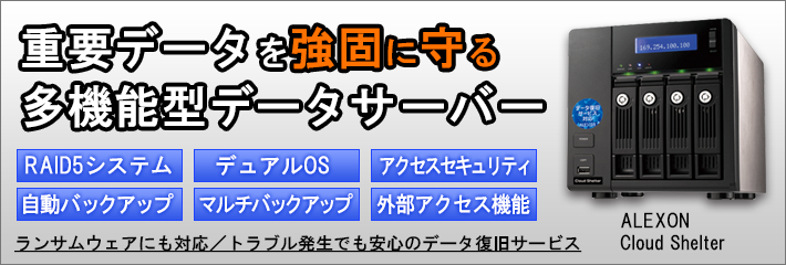 ランサムウェアに強い!業務用サーバー