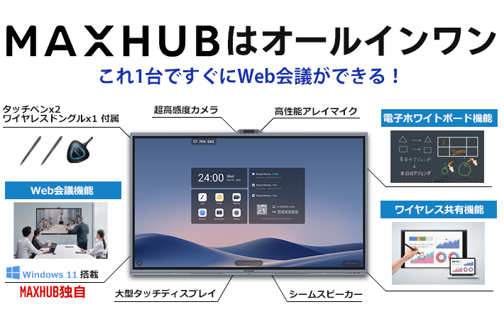 maxhubは必要な機材がオールインワン